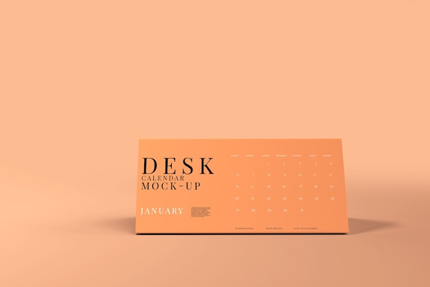 PSD dl tent calendar mockup