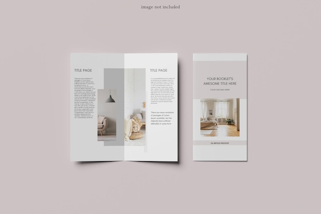 DL tweevoudige mockups