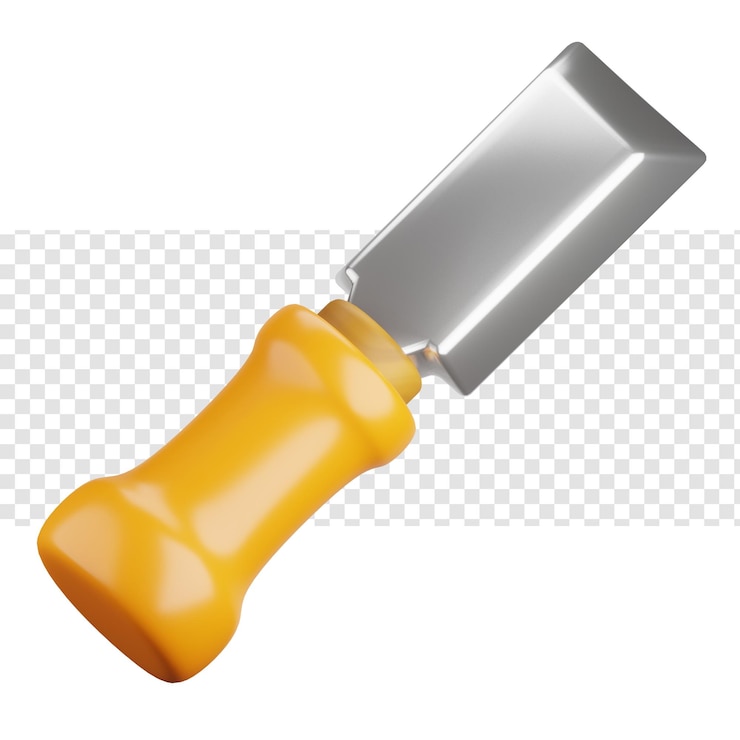 PSD dłuto ilustracja 3d