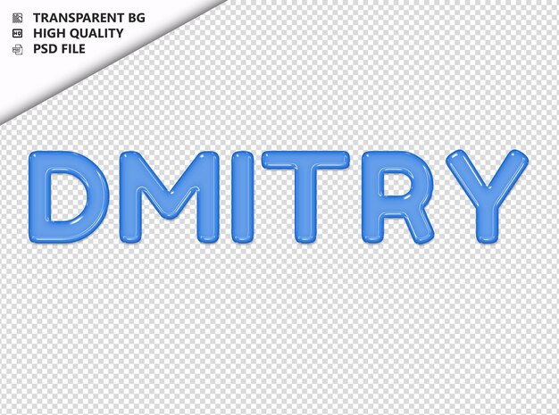 PSD dmitry typography text glosy glass psd transparent