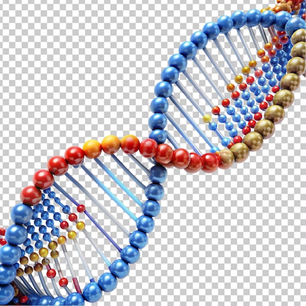 PSD dna-genome structuur op doorzichtige achtergrond