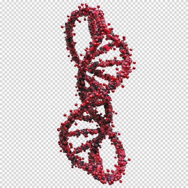 PSD dna isolated on transparent background