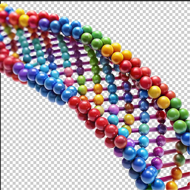 PSD dna multi color isolated on white background