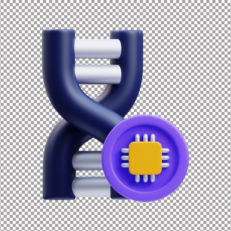 PSD dna structure 3d render