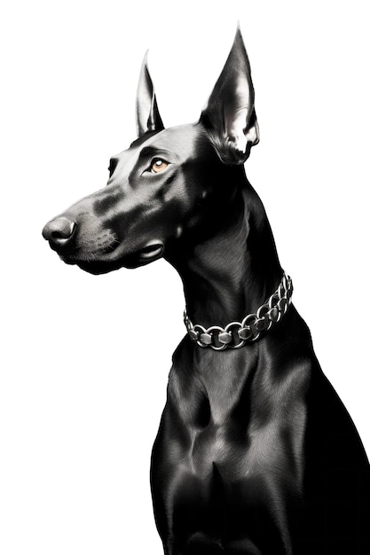 Doberman Na Odosobnionym Tle