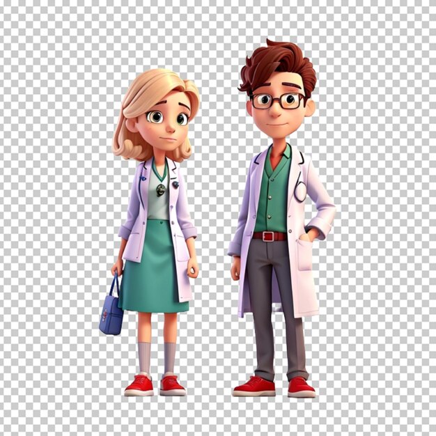 PSD doctor 3d cartoon