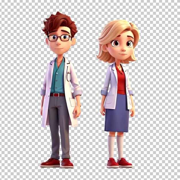 PSD doctor 3d cartoon