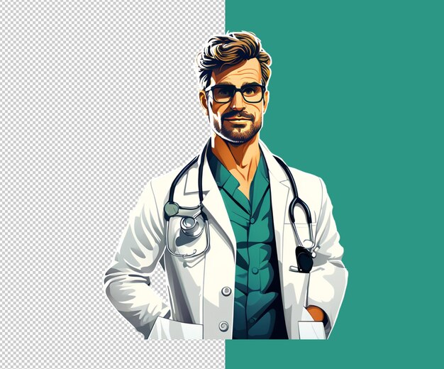 PSD disegni di sfondo e file psd di rendering doctor 3d