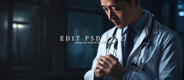 PSD doctor check body by stethoscope