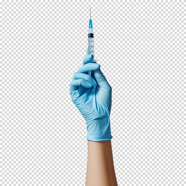 PSD doctor hand with syringe