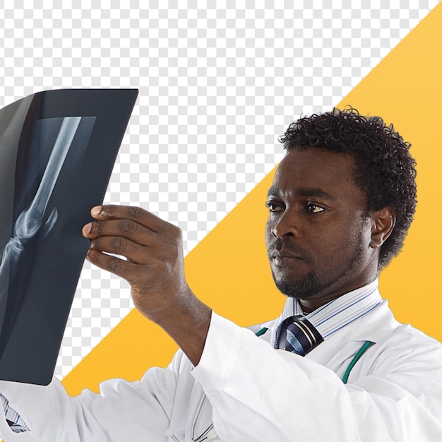 Doctor holding xray