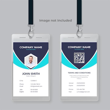 Premium PSD | Doctor id card design medical