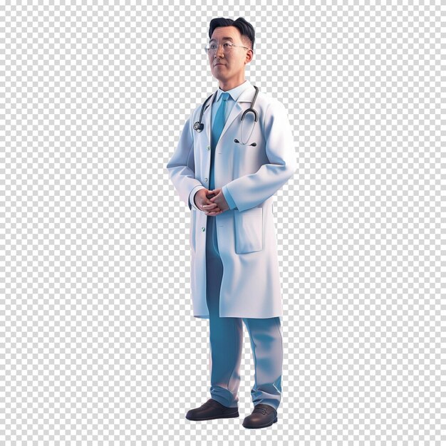 PSD doctor isolated on transparent background doctors day