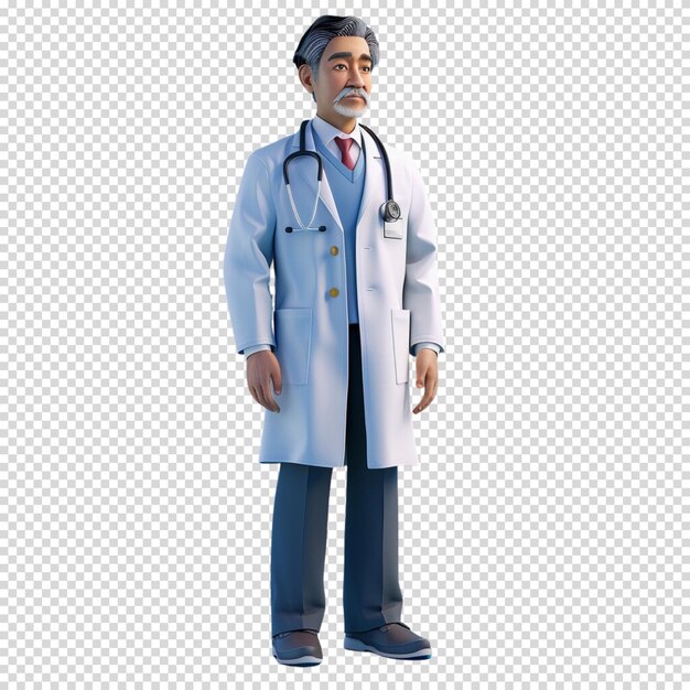 PSD doctor isolated on transparent background