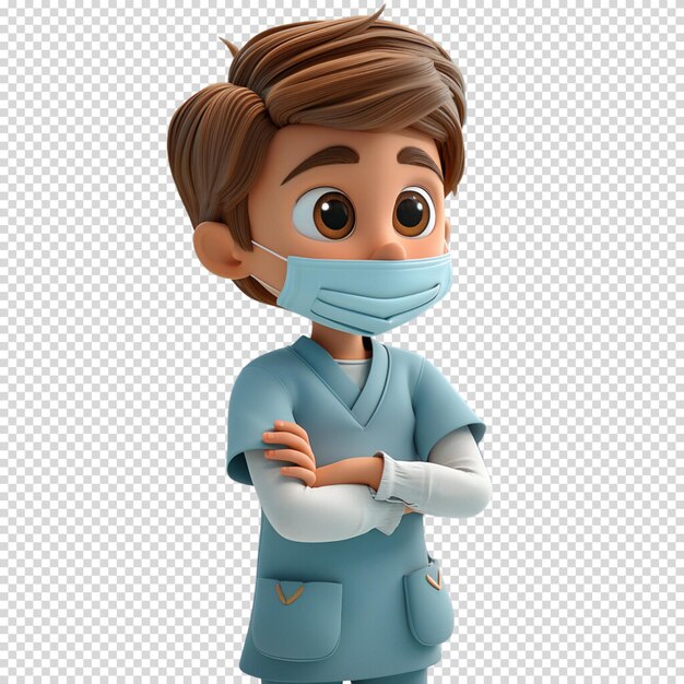 PSD doctor isolated on transparent background