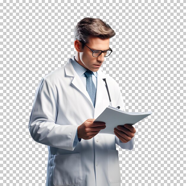 PSD doctor isolated on transparent background