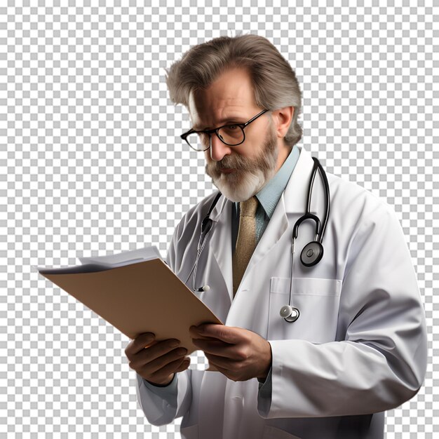 PSD doctor isolated on transparent background