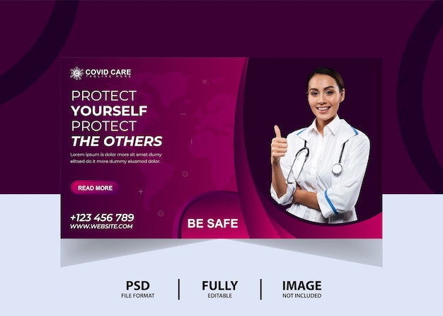 Doctor's health pink web banner