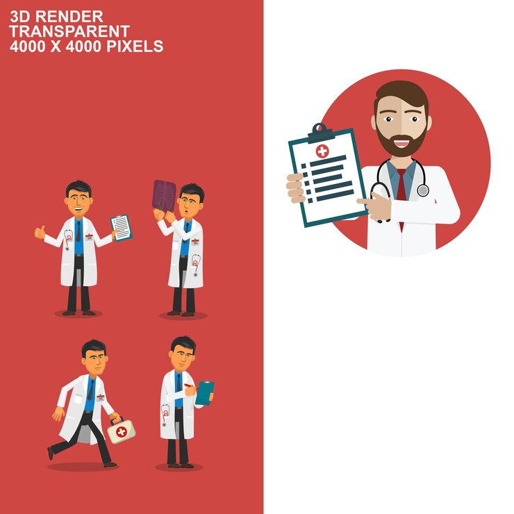 PSD doctor transparent background