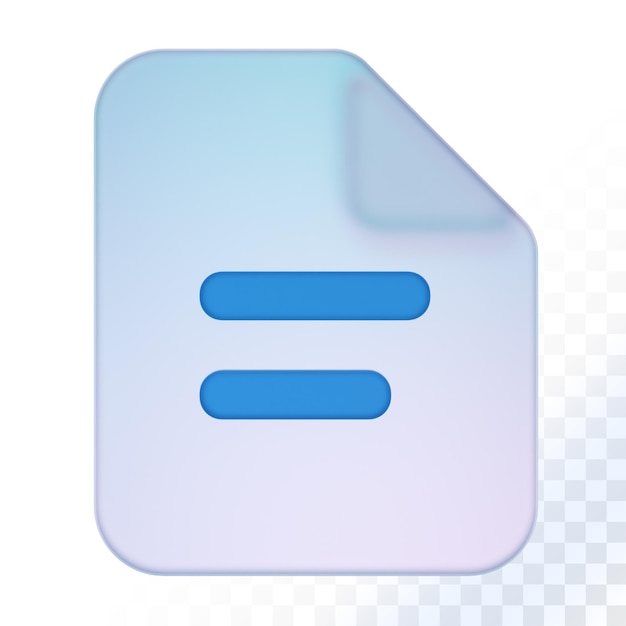 Document 3d icon