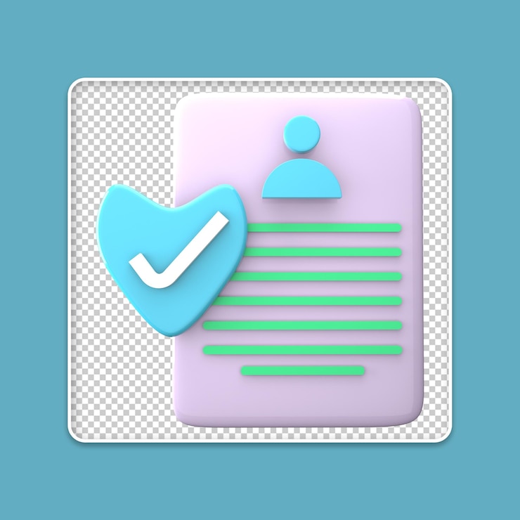 PSD document 3d icon