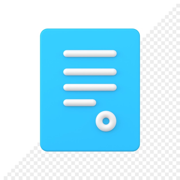 Document 3d icon