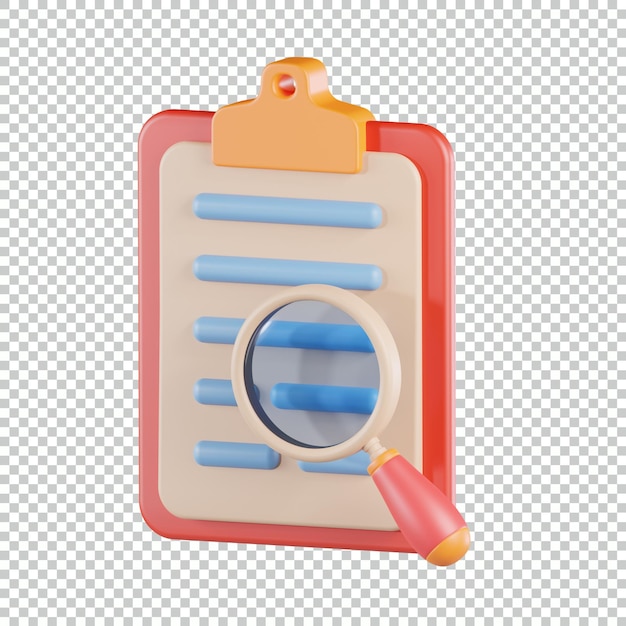 Document search 3d icon