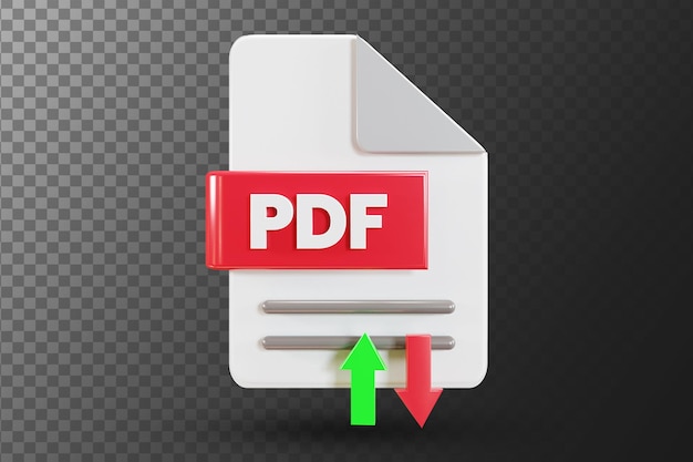 documents file format 3d ui icon