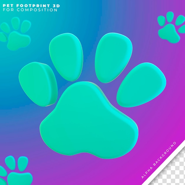 PSD dog and cat footprint