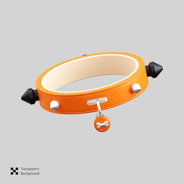 PSD dog collar 3d icon