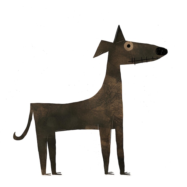 PSD dog cutout art (kunst voor honden)