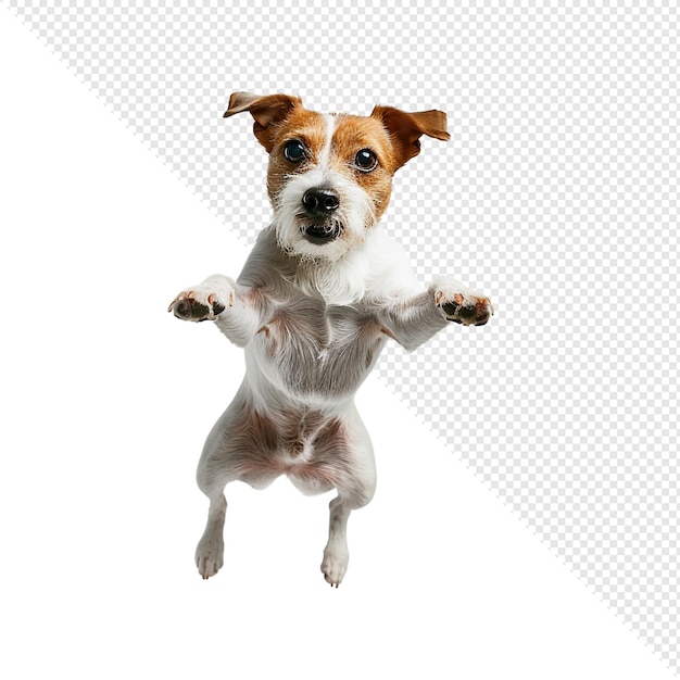 A Dog in midair
