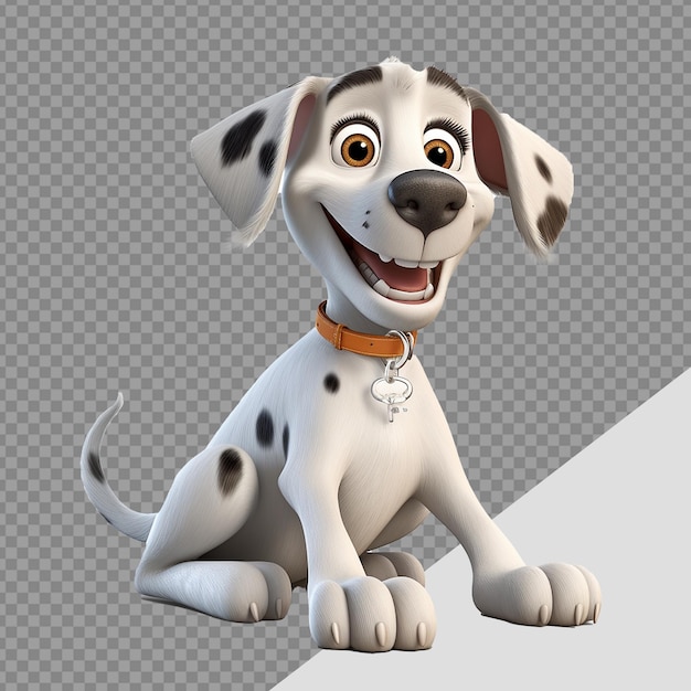 PSD dog png isolated on transparent background