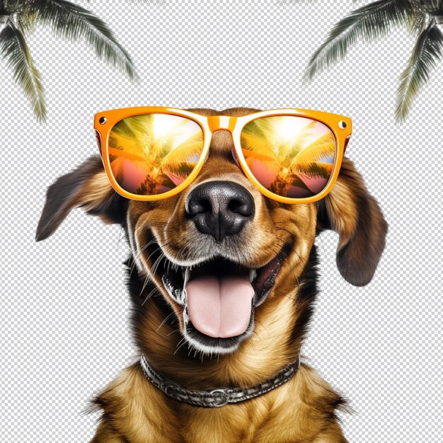 PSD dog wearing sunglasses