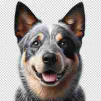 PSD a dog with a black spot on its face