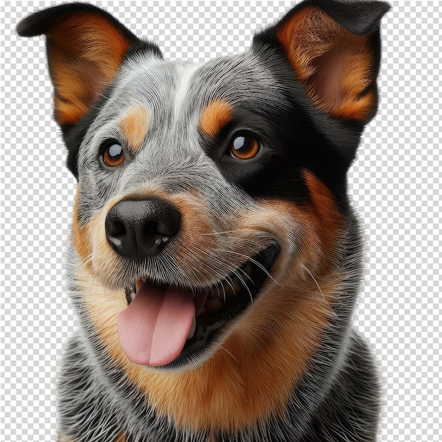 PSD a dog with a pink tongue sticking out of its mouth