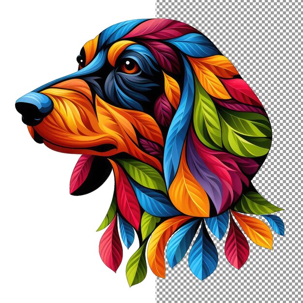 PSD doggy doodles artistieke hondenexpressie in png