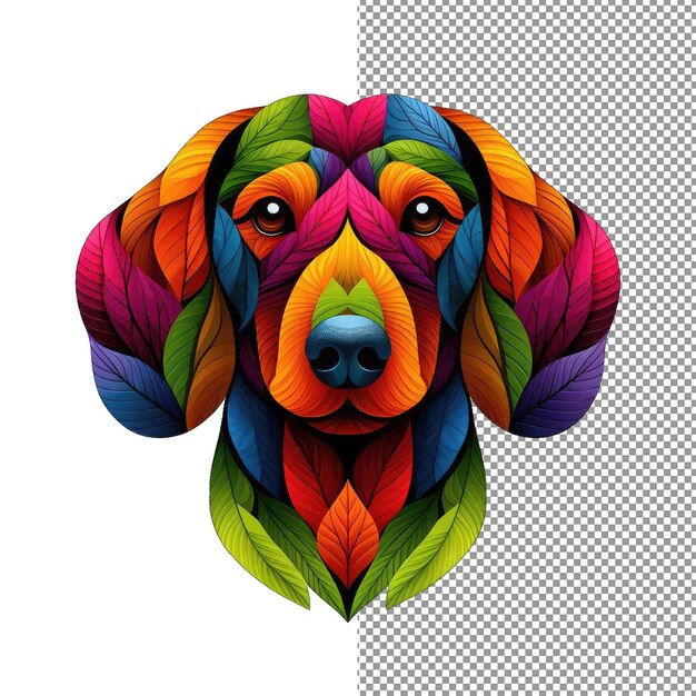 PSD doggy doodles artystyczny wyraz psa w formacie png