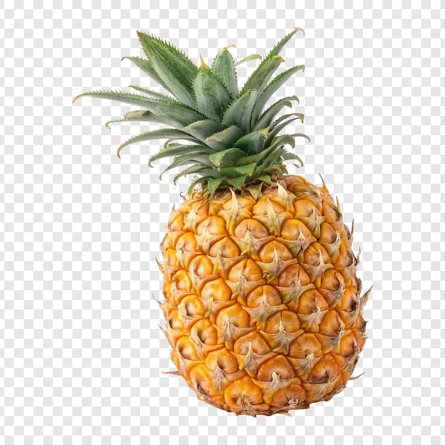Dojrzały ananas na białym tle