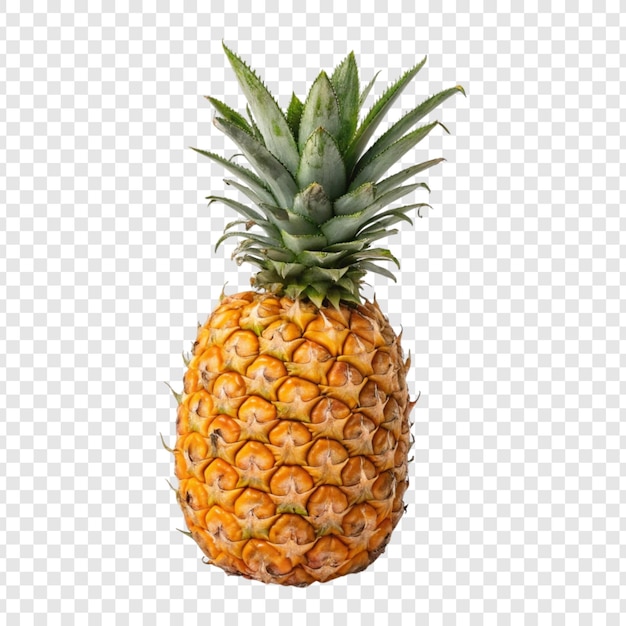 Dojrzały ananas na białym tle