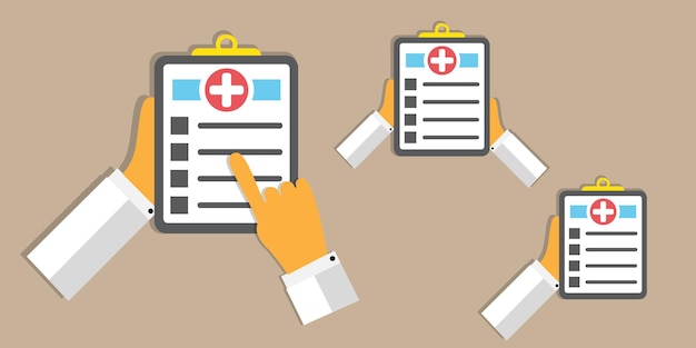 Dokter met medisch formulier