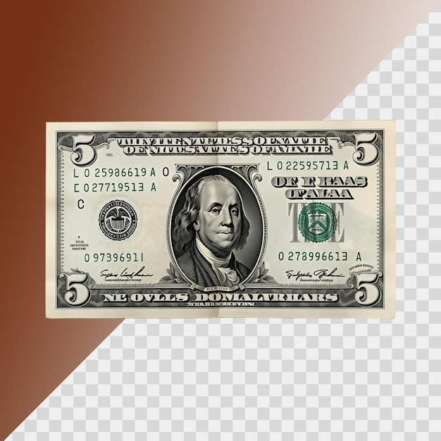 Dolar Amerykański Wyizolowany Na Przezroczystym Tle