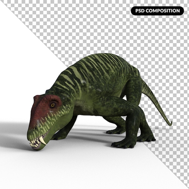 Doliosauriscus Dino Na Białym Tle 3d