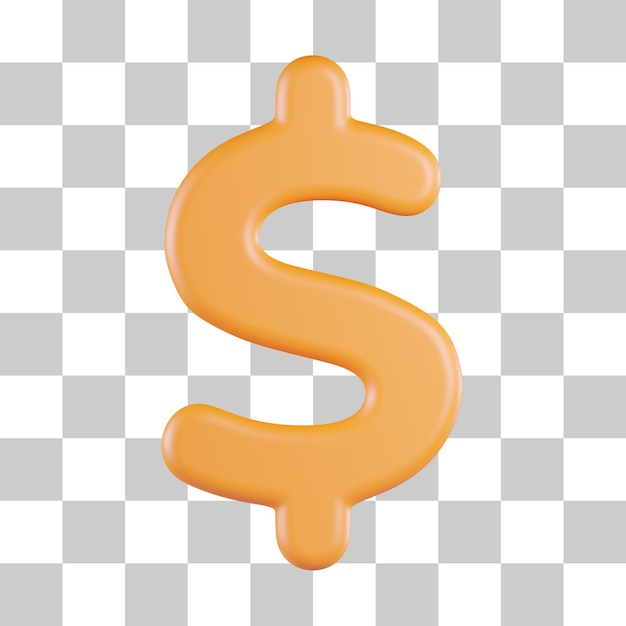 PSD dollar 3d-pictogram