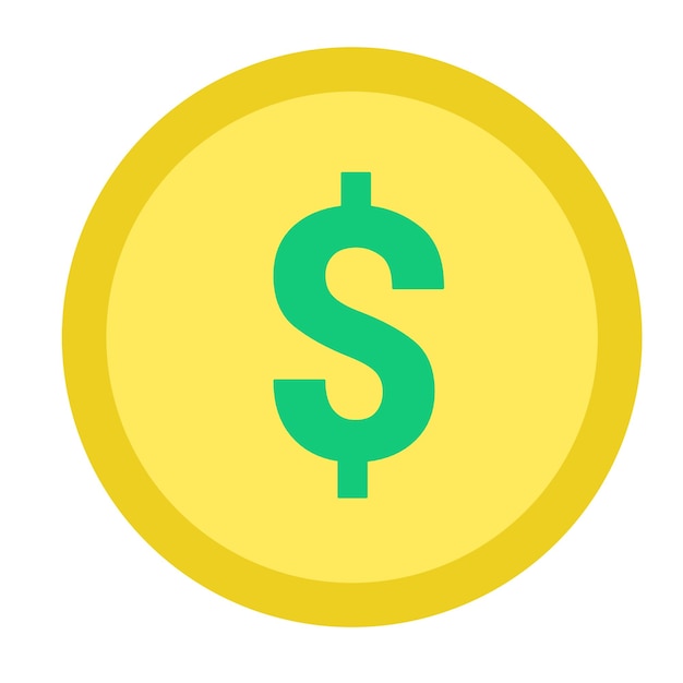 PSD dollar currency icon vector design illustration