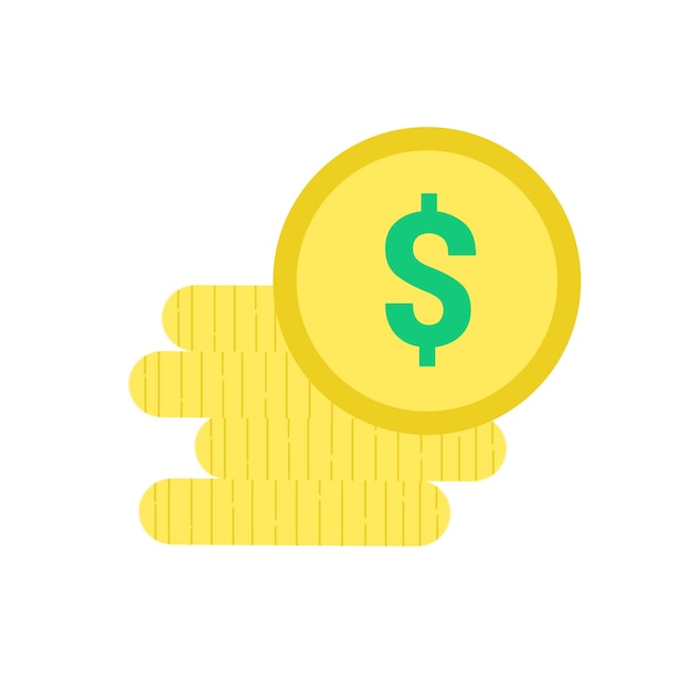 PSD dollar currency icon vector design illustration