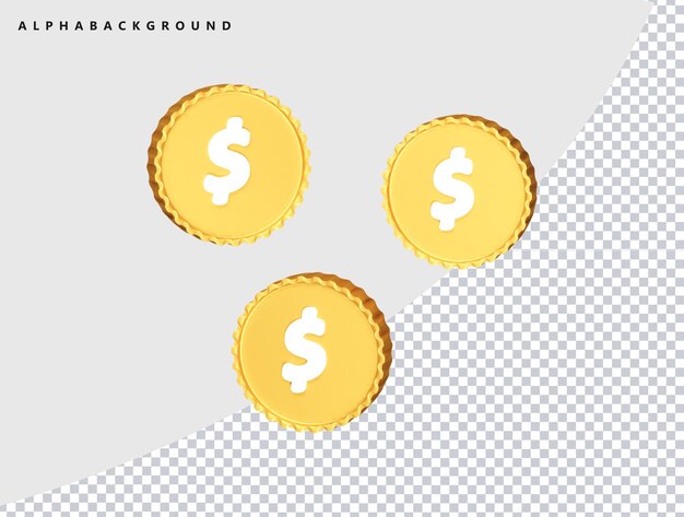 Dollar icon transparent element vector