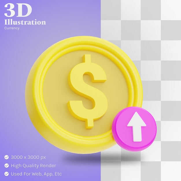 Dollar illustratie 3d