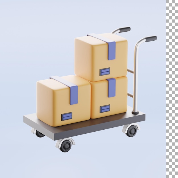 Rendering 3d del carrello