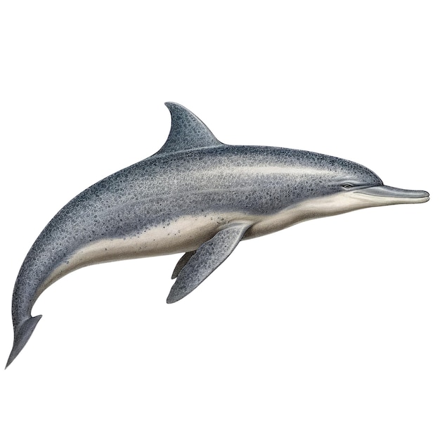 PSD a dolphin leaping out of the water generative ai